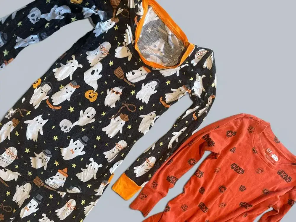 GAP Star Wars Halloween and Blue Pajama Sets Lot Sz 6